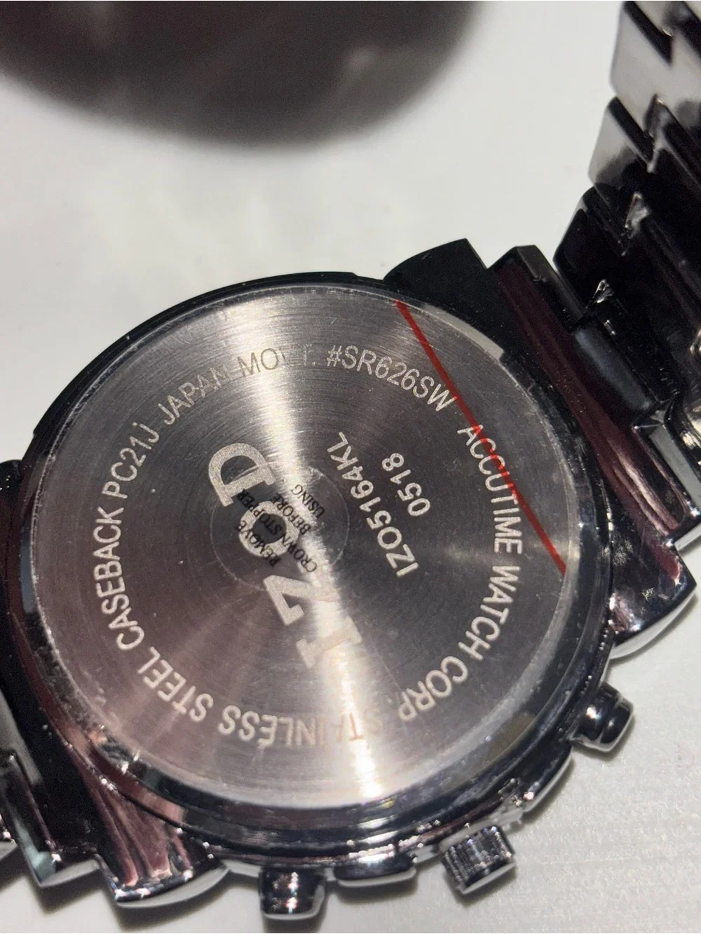 NWOT.          IZOD Men’s Quartz chronograph/Stainless Steel Watch – Blue Dial.